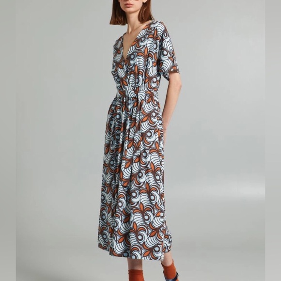 NWOT Max Mara Weekend Label-cut Jersey Midi Dress Size:Small US4/6 Spring/Summer